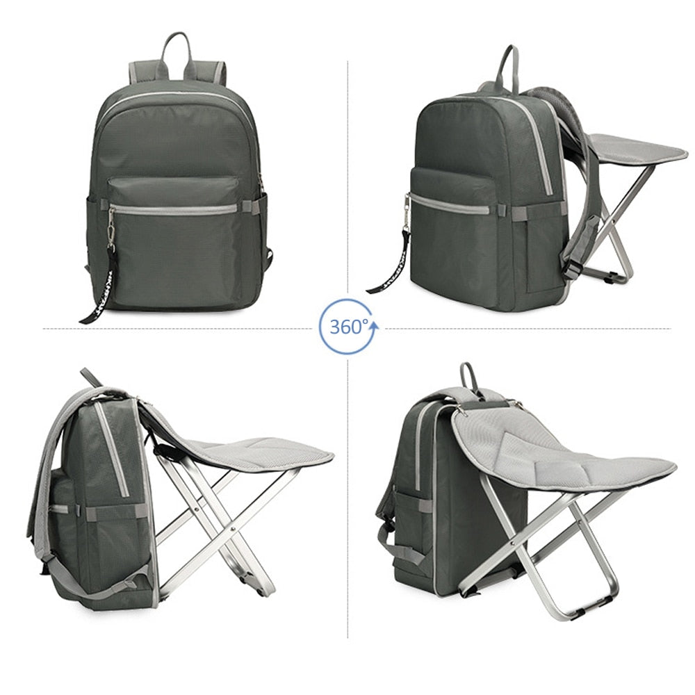 Campingstuhl Faltbar – Wasserabweisend & Integrierter Hocker – Ideal für Outdoor-Aktivitäten 4