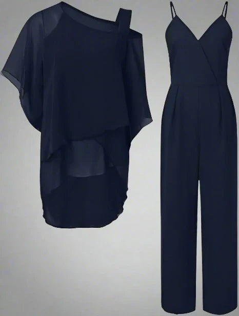 Chiffon-Set für Damen – Schulterfreies Design – Elegant & Vielseitig 1