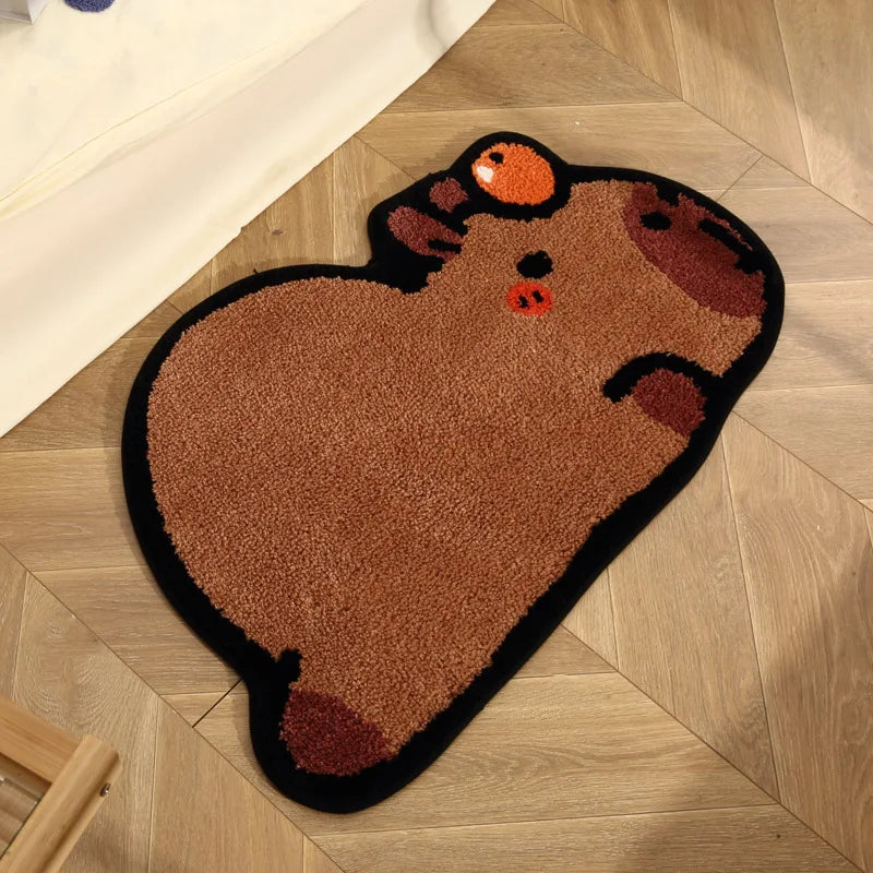 CosyCappy – Weicher Capybara-Teppich für stilvolle Wohnräume