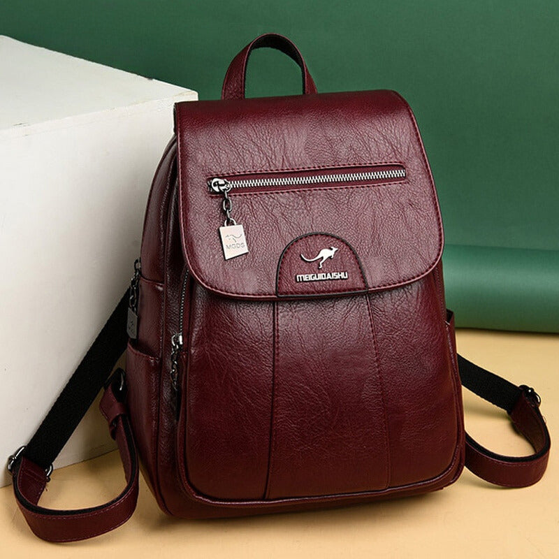 Damenrucksack – Hochwertiges Leder & Ergonomisches Design – Ideal für Alltag und Reisen