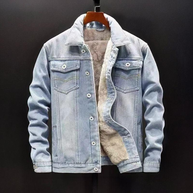 Denim & Co. – Herren Jeansjacke – Gefüttert mit Fleece für Wärme