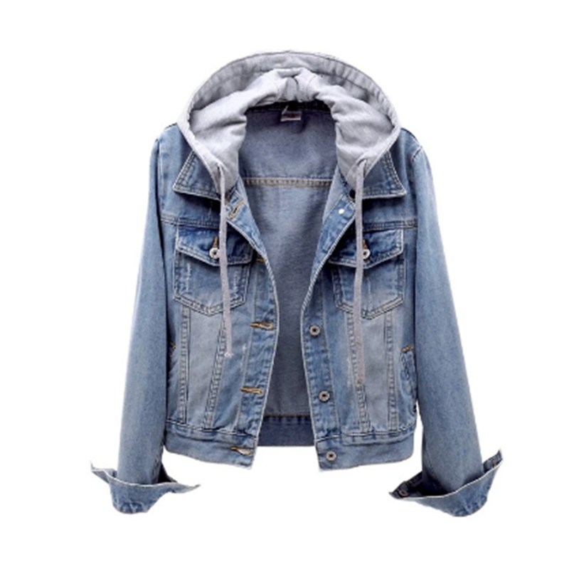 Denim – Damenjacke – Abnehmbare Kapuze & Fleece-Futter für Komfort