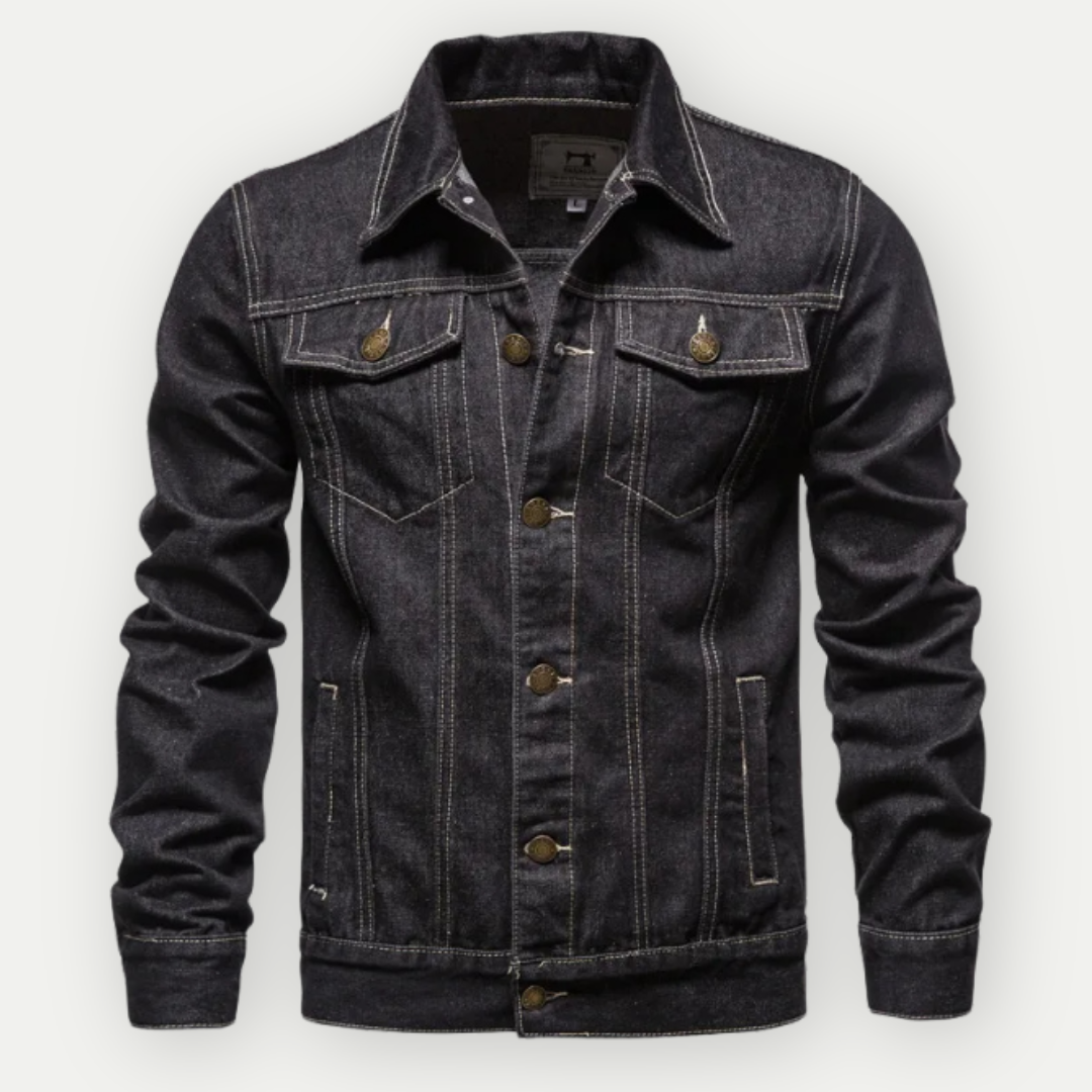 Denim Republic – Herren Trucker-Jacke – Robustes & Stilvolles Design 0