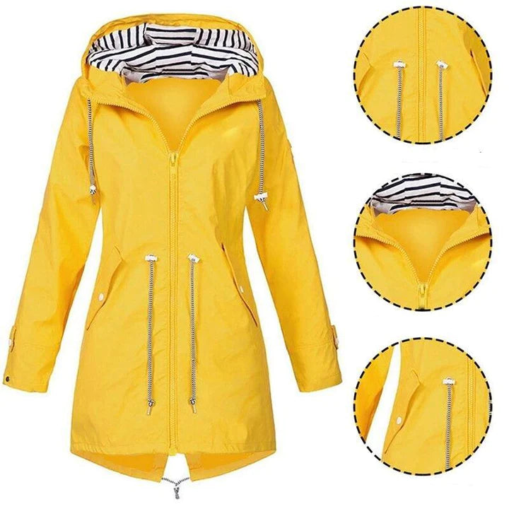 Devon – Lange Regenjacke Damen – Wasserdicht & Stilvoll 1