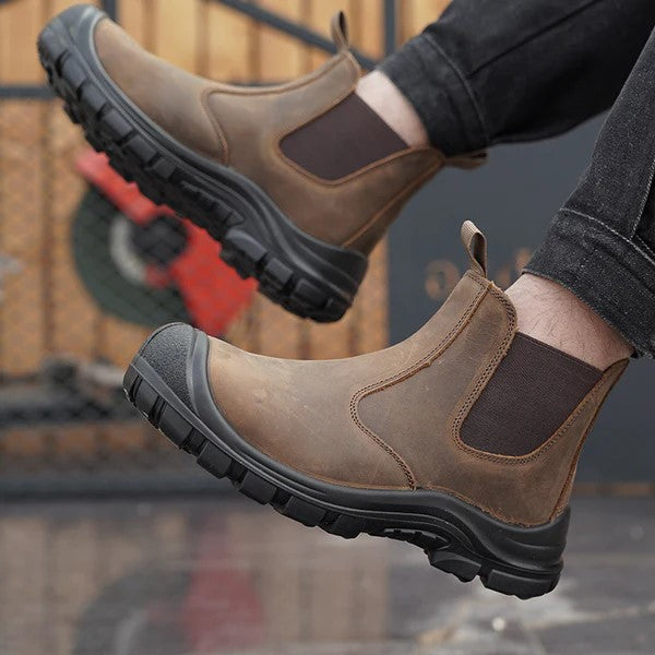 Elegante Chelsea Stiefel für Männer – Wasserabweisend & Rutschfest – Braun