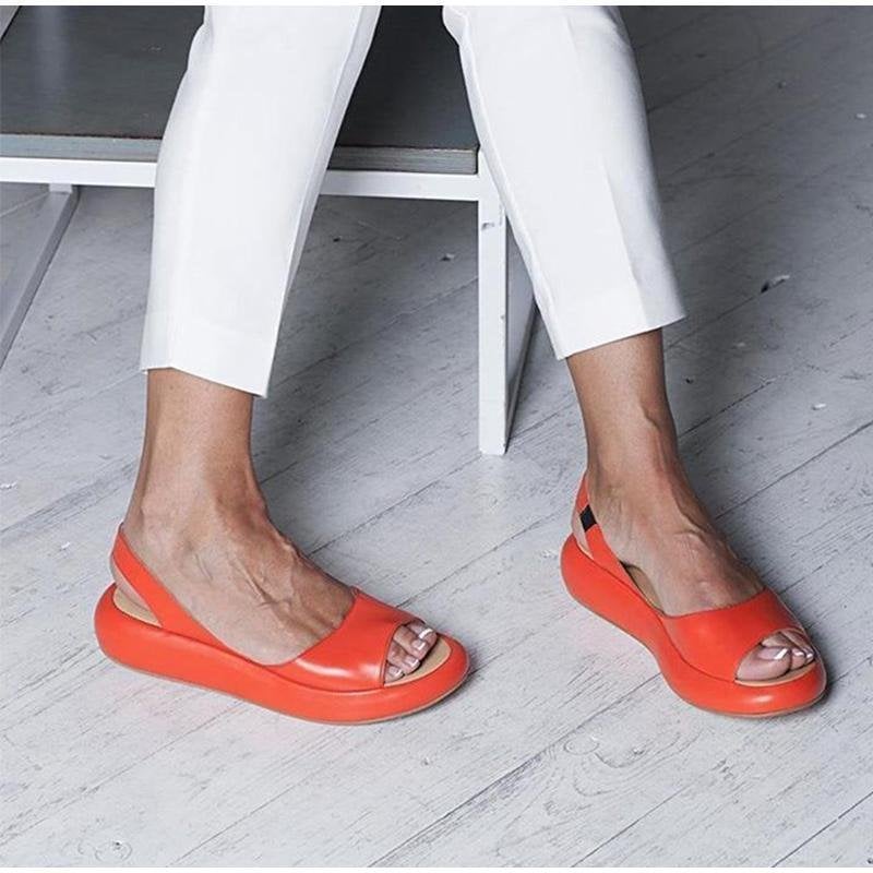 Elegante Damen Sandalen – Offenes Plateau-Design – Komfortabel & Stilvoll