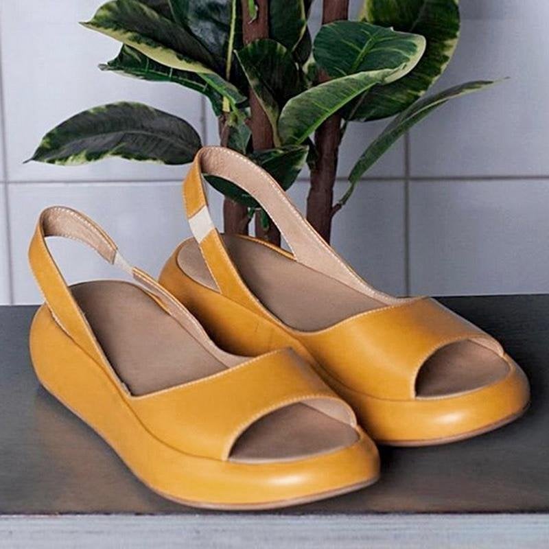 Elegante Damen Sandalen – Offenes Plateau-Design – Komfortabel & Stilvoll