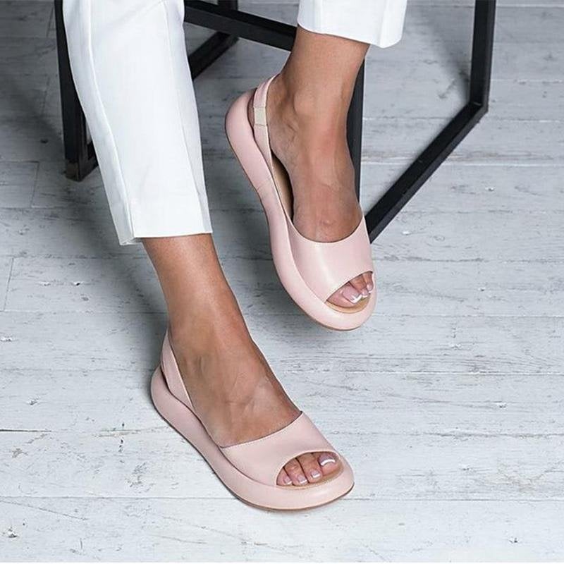 Elegante Damen Sandalen – Offenes Plateau-Design – Komfortabel & Stilvoll