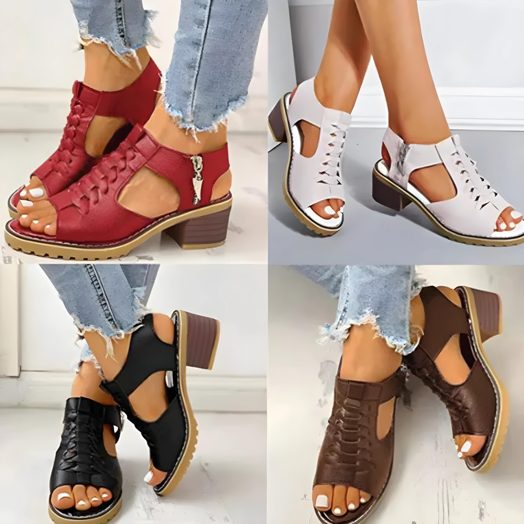Elegante Damen Sandaletten – Stilvolles Peep-Toe-Design