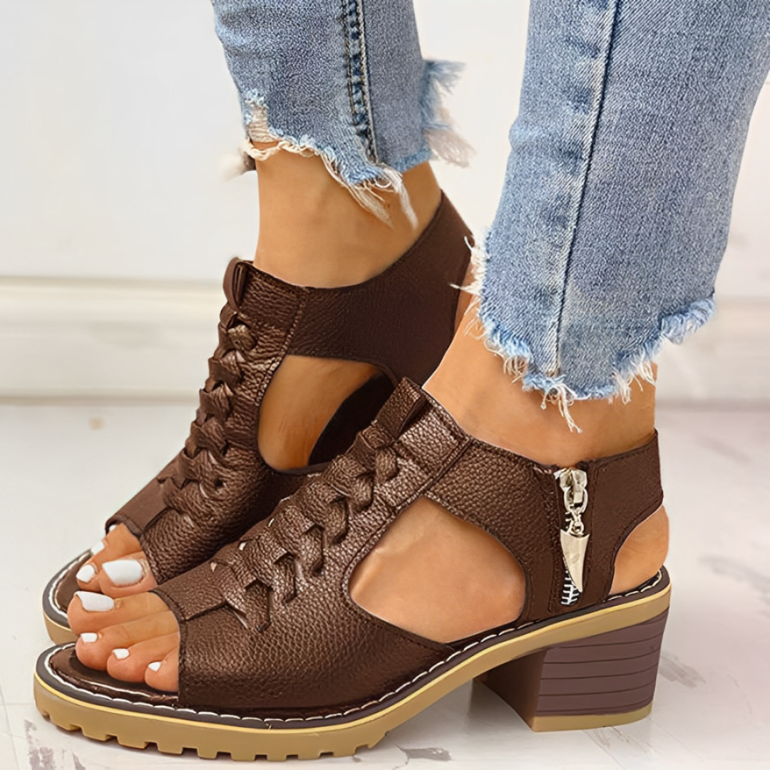 Elegante Damen Sandaletten – Stilvolles Peep-Toe-Design