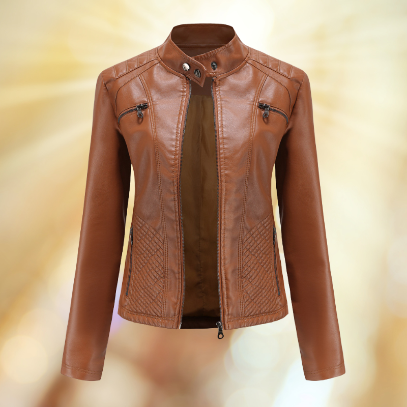Elegante Damenjacke – Hochwertige Lederjacke – Stilvoll & Bequem