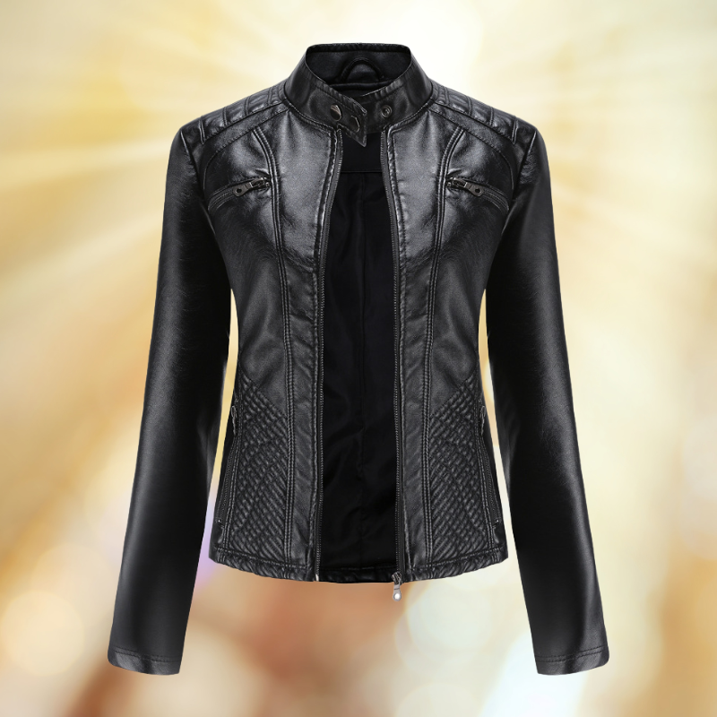 Elegante Damenjacke – Hochwertige Lederjacke – Stilvoll & Bequem