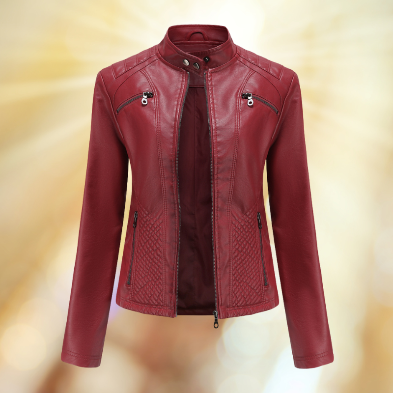 Elegante Damenjacke – Hochwertige Lederjacke – Stilvoll & Bequem