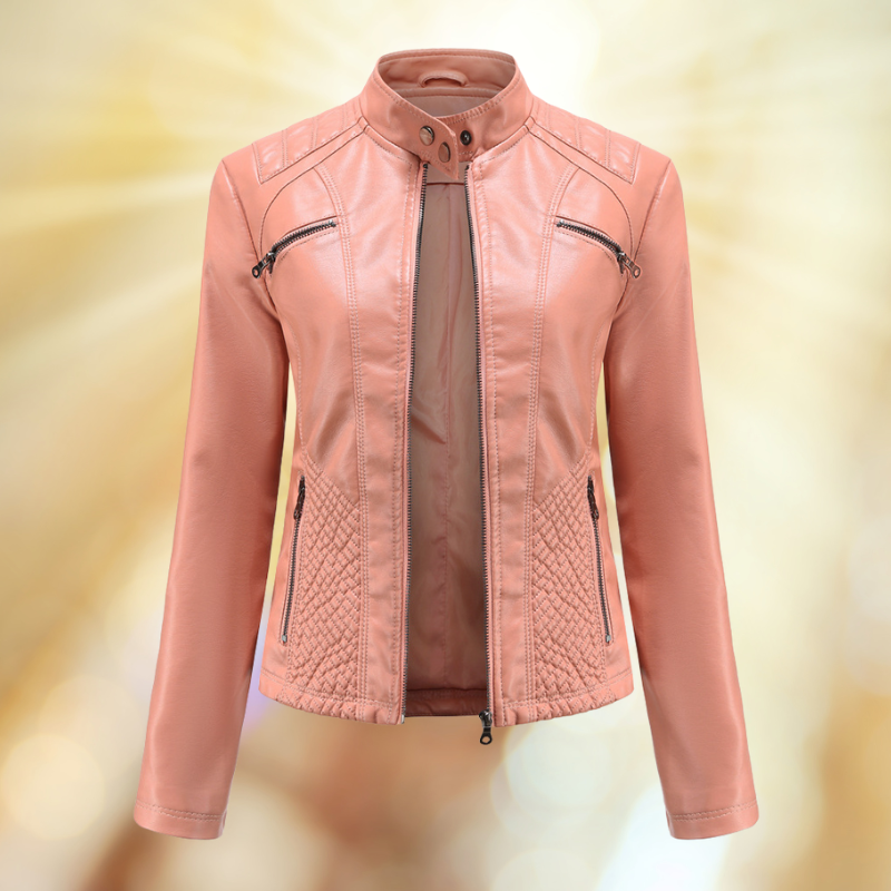 Elegante Damenjacke – Hochwertige Lederjacke – Stilvoll & Bequem