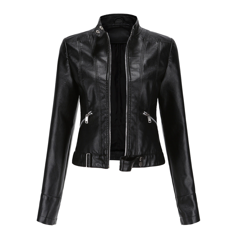 Elegante Damenjacke – Klassische Lederjacke – Hochwertiges Echtleder & Zeitloses Design 0