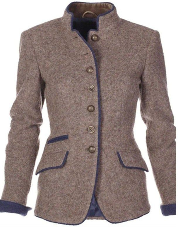 Elegante Damenjacke – Unifarben mit Langen Ärmeln – Vielseitig & Stilvoll 1