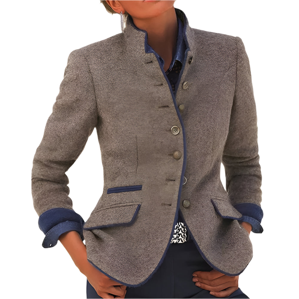 Elegante Damenjacke – Unifarben mit Langen Ärmeln – Vielseitig & Stilvoll 0
