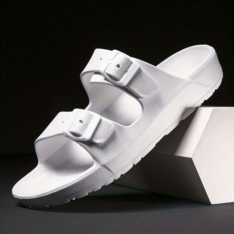 Elegante Herren Sandalen – Komfortabel mit Doppel-Schnalle aus Hochwertigem Leder