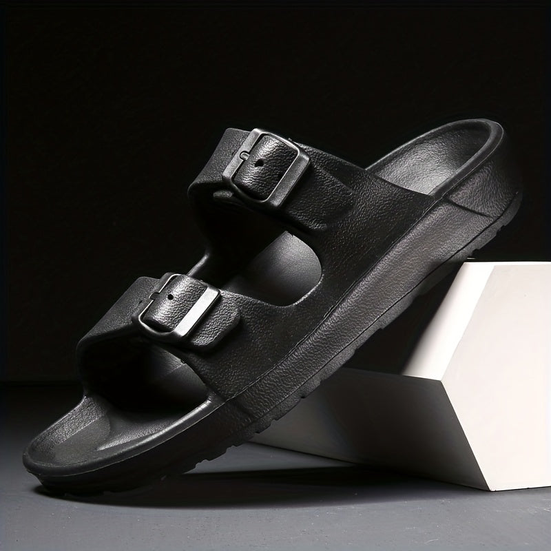 Elegante Herren Sandalen – Komfortabel mit Doppel-Schnalle aus Hochwertigem Leder