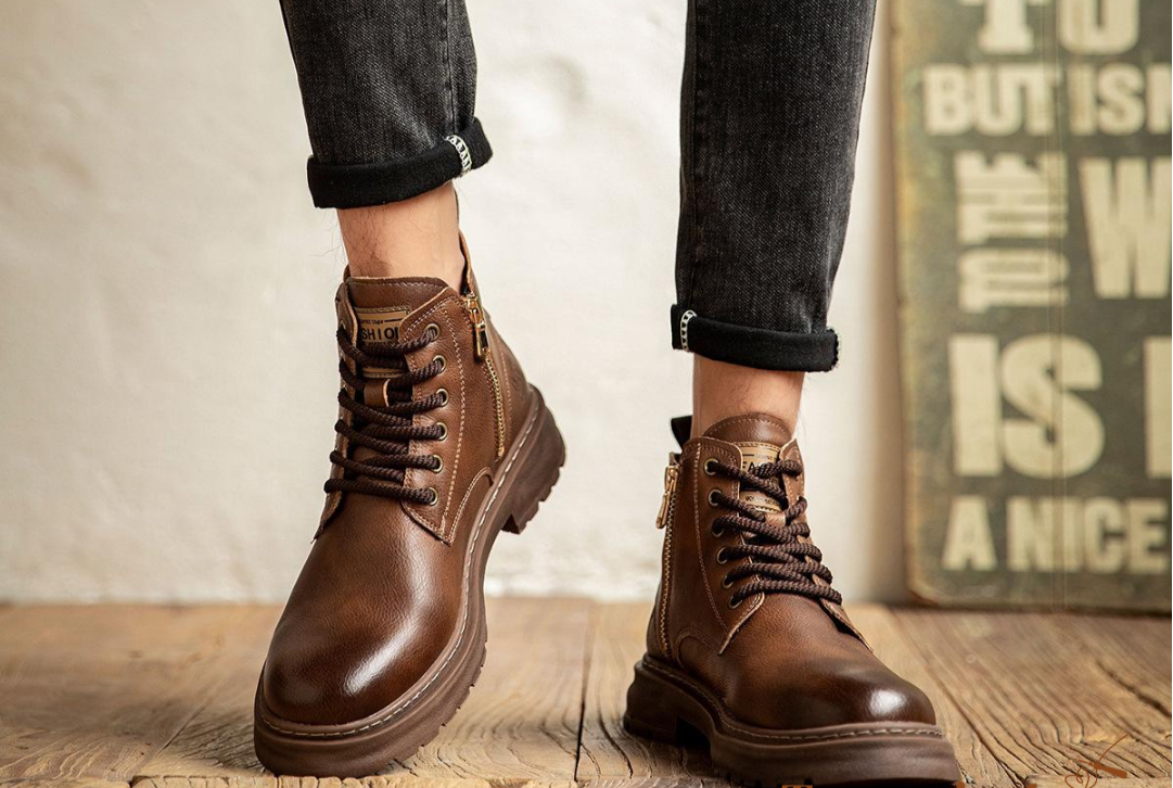 Elegante Herren Schnürstiefel – Komfortabel & Vielseitig