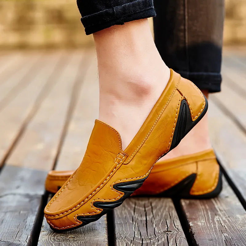 Elegante Herren Slipper – Hochwertiges Leder & Bequeme Passform