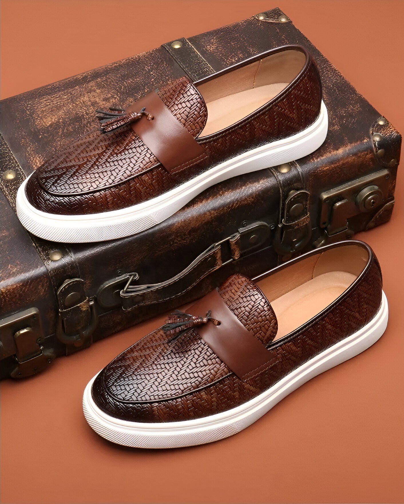Elegante Leder Loafer für Herren – Handgefertigt aus italienischem Echtleder