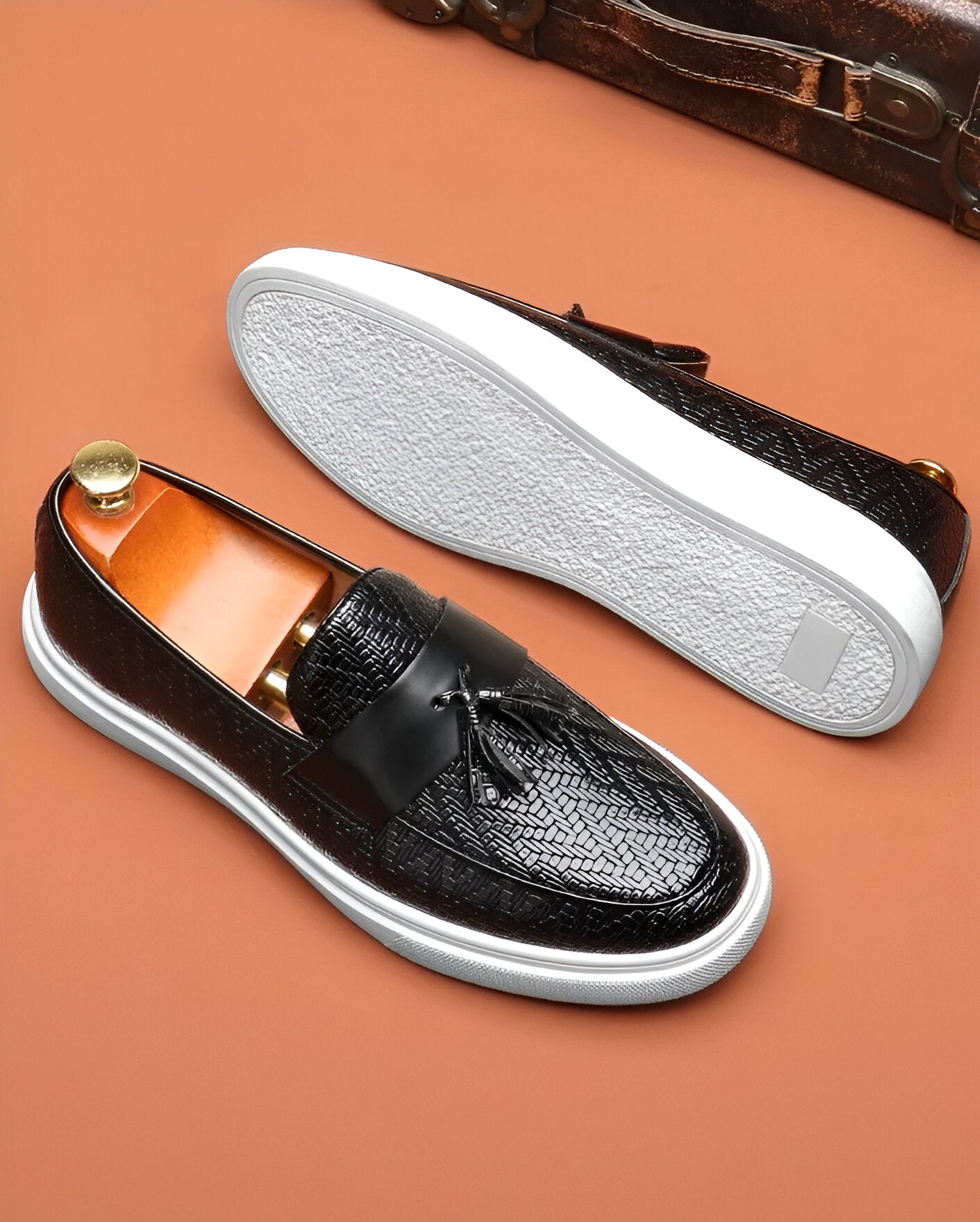 Elegante Leder Loafer für Herren – Handgefertigt aus italienischem Echtleder