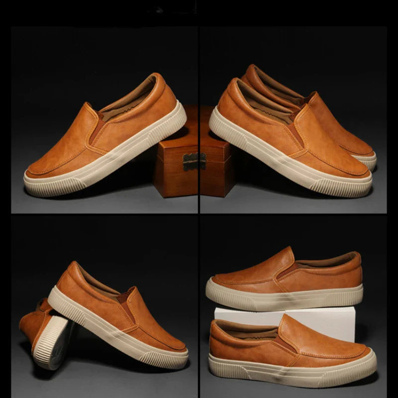 Elegante Leder-Slipper Herren – Luxuriös & Bequem – Ideal für Business und Freizeit
