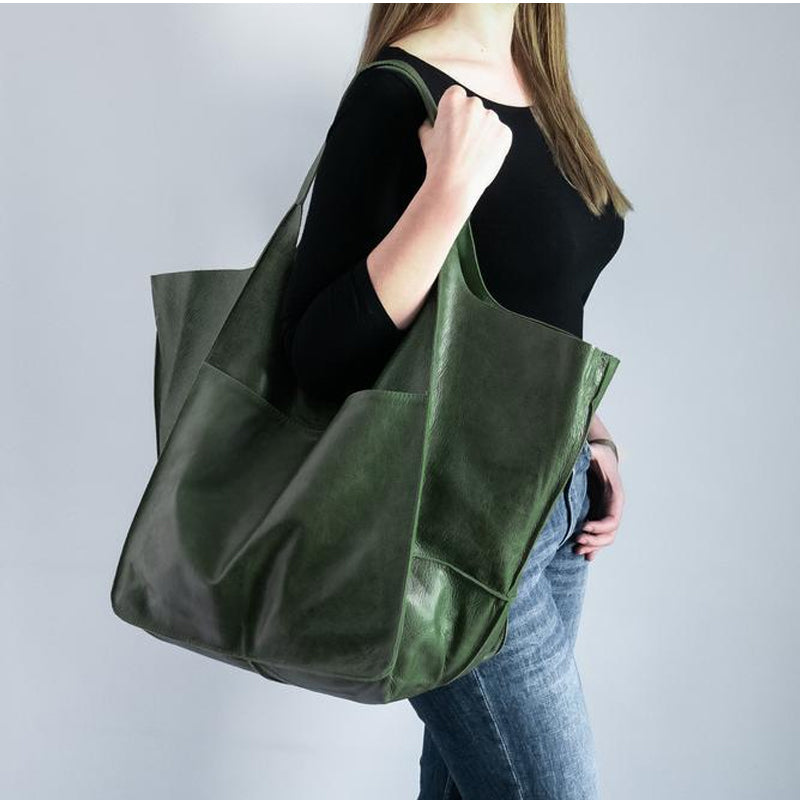Elegante Leder-Wochenendtasche – Stilvolles & Vielseitiges Design – Geräumig & Modern