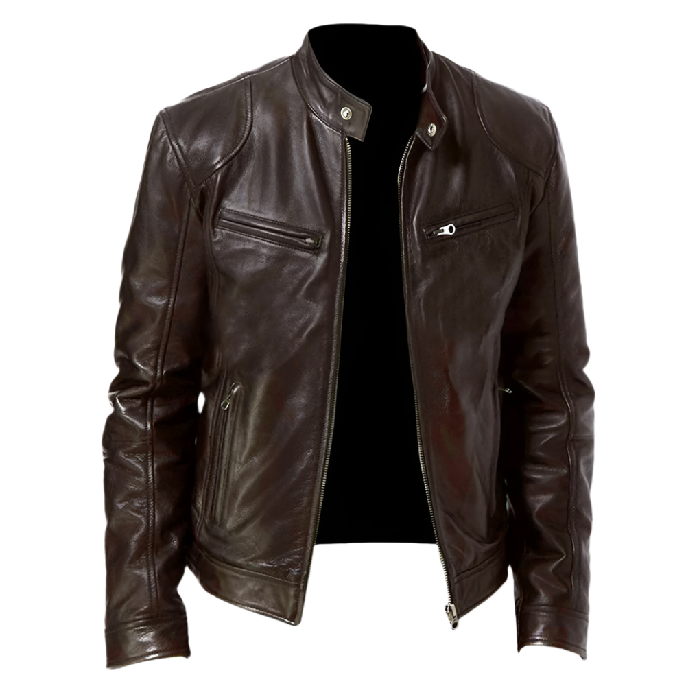 Elegante Lederjacke Herren – Hochwertiges Leder – Zeitloses Design & Vielseitig 2