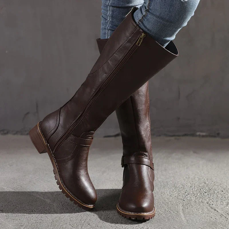 Elegante Lederstiefel für Damen – Stilvoll & Bequem für Jeden Anlass