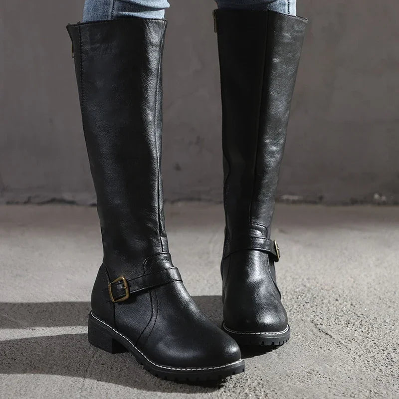 Elegante Lederstiefel für Damen – Stilvoll & Bequem für Jeden Anlass