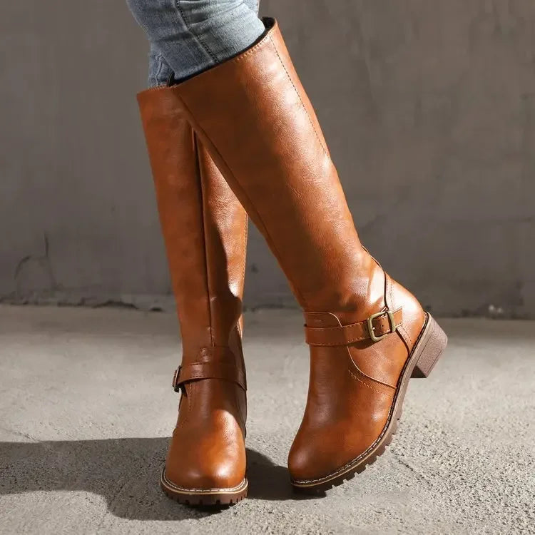 Elegante Lederstiefel für Damen – Stilvoll & Bequem für Jeden Anlass