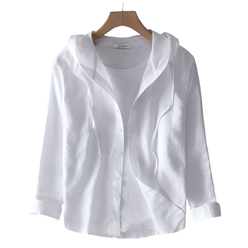 Elegante Leinenbluse Damen – Atmungsaktiv & Pflegeleicht – Zeitloser Schnitt