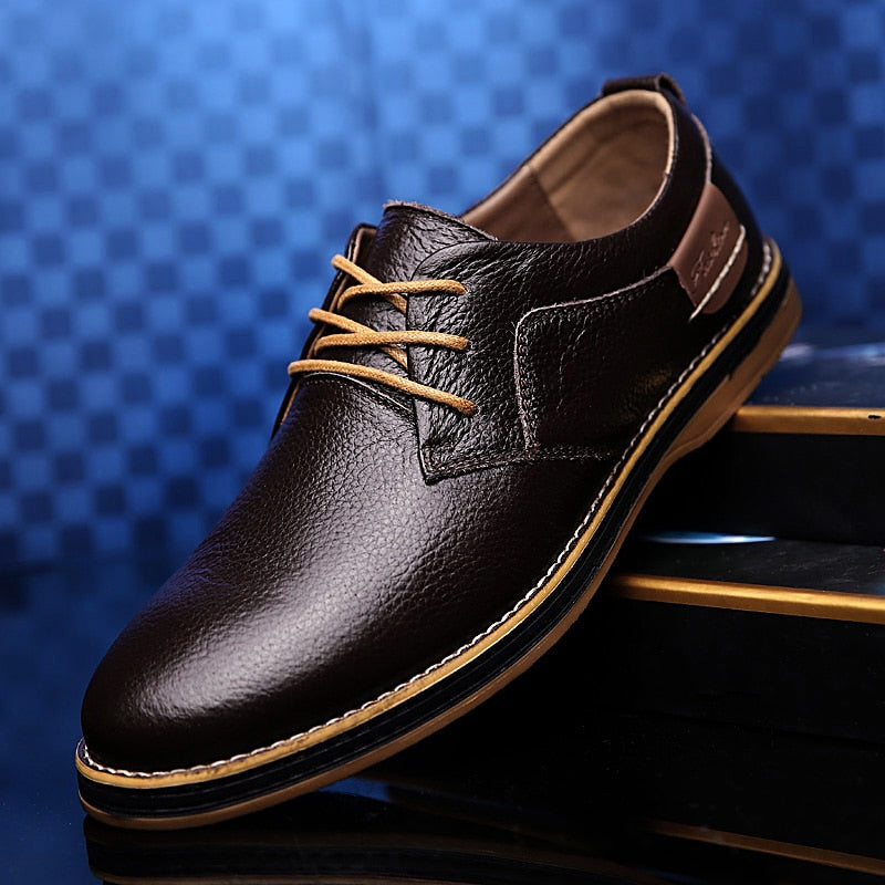 Elegante Oxfordschuhe aus Leder für Herren – Stilvoll & Komfortabel