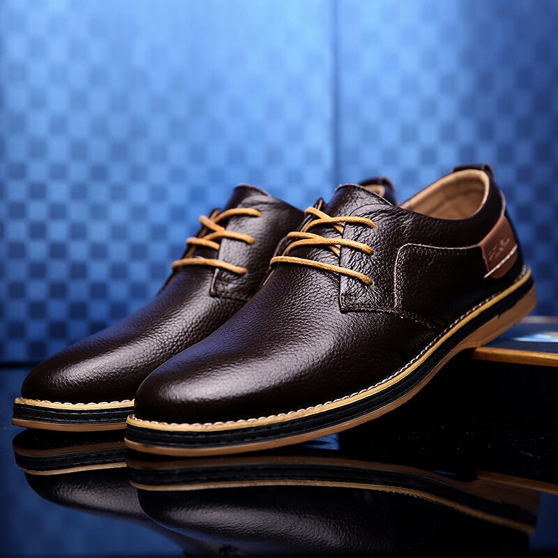 Elegante Oxfordschuhe aus Leder für Herren – Stilvoll & Komfortabel
