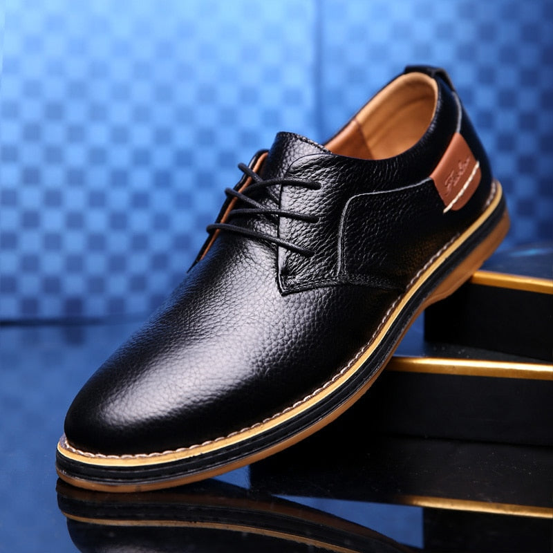 Elegante Oxfordschuhe aus Leder für Herren – Stilvoll & Komfortabel