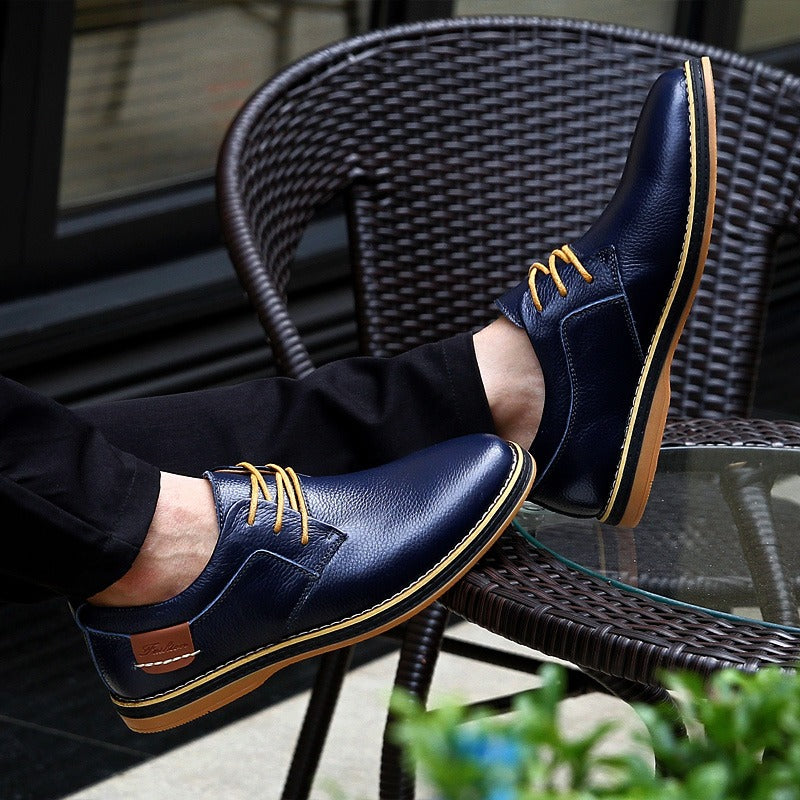Elegante Oxfordschuhe aus Leder für Herren – Stilvoll & Komfortabel