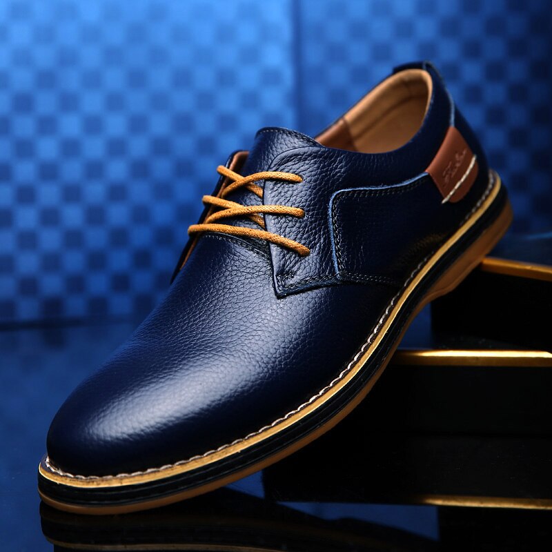 Elegante Oxfordschuhe aus Leder für Herren – Stilvoll & Komfortabel