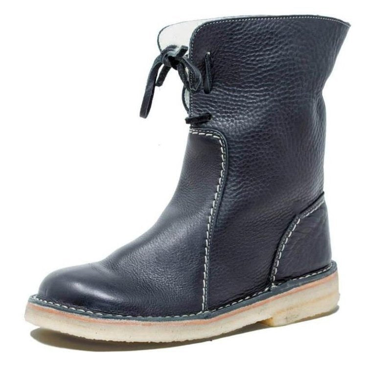 Elegante Vintage Stiefel – Wasserdicht mit Wollfutter – Stilvoll und Warm