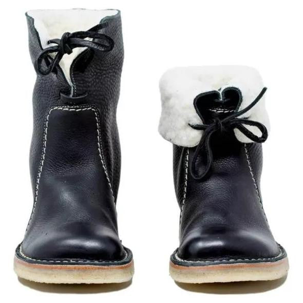 Elegante Vintage Stiefel – Wasserdicht mit Wollfutter – Stilvoll und Warm