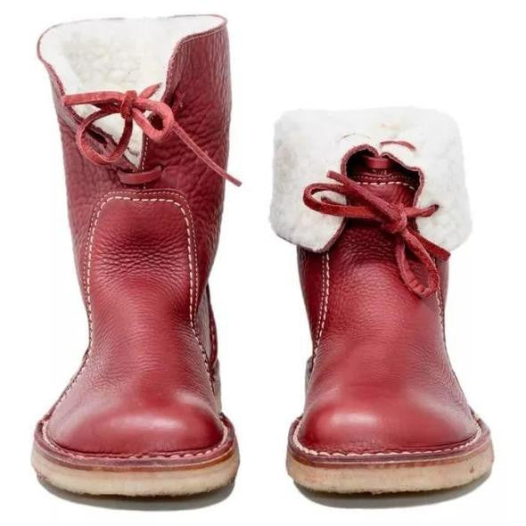 Elegante Vintage Stiefel – Wasserdicht mit Wollfutter – Stilvoll und Warm