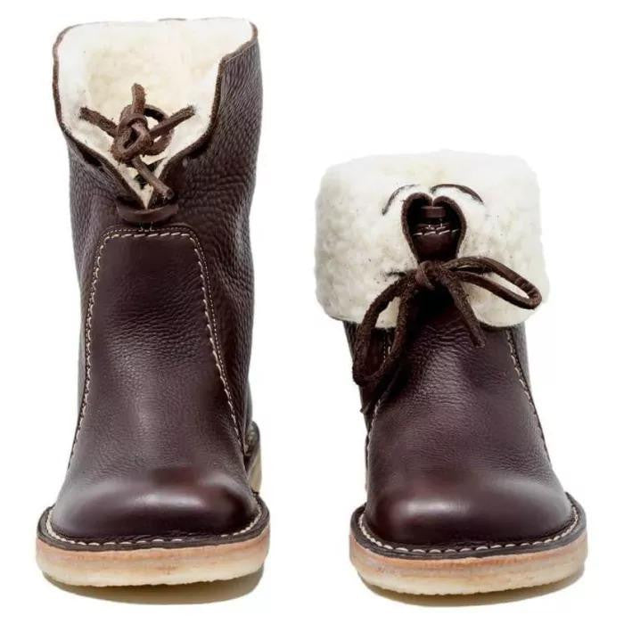 Elegante Vintage Stiefel – Wasserdicht mit Wollfutter – Stilvoll und Warm