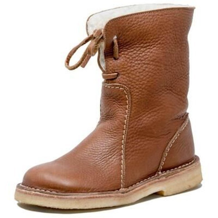 Elegante Vintage Stiefel – Wasserdicht mit Wollfutter – Stilvoll und Warm