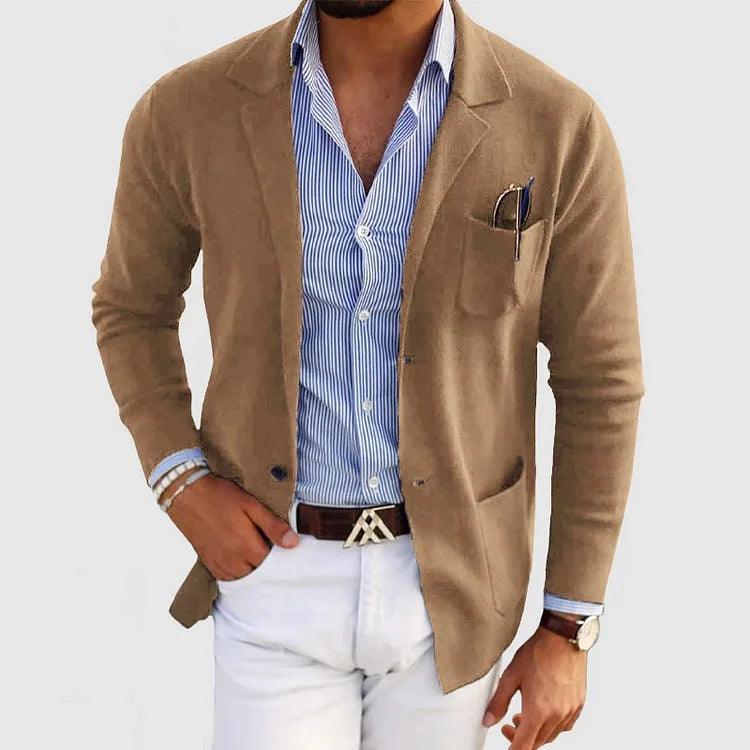 Elegante Herren Strickjacke – Klassisches Design mit Reverskragen 1