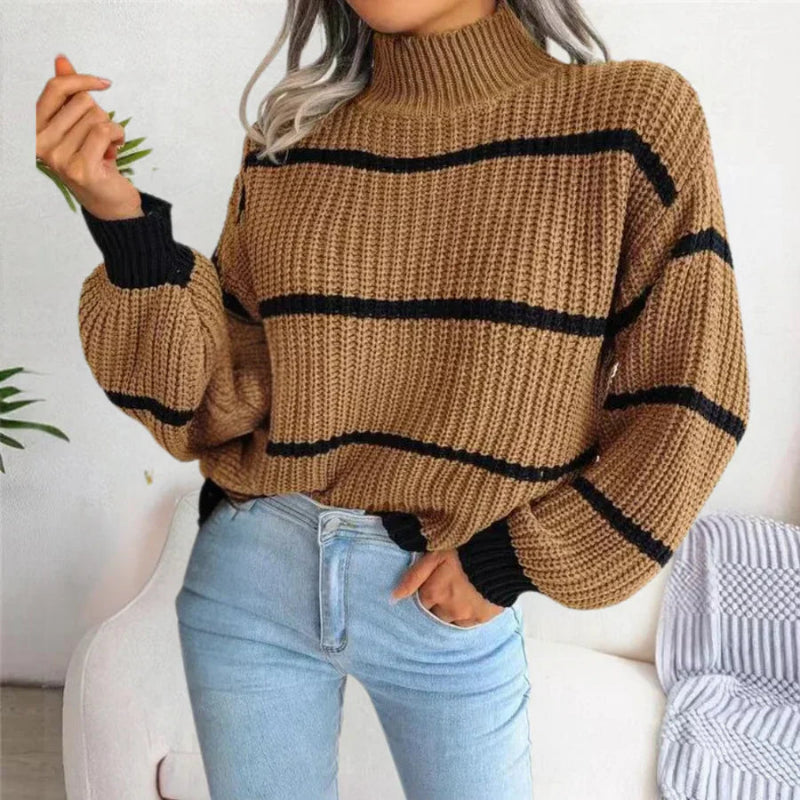 Eleganter Damenpullover – 100% Schurwolle – Warm & Stilvoll für Jeden Anlass