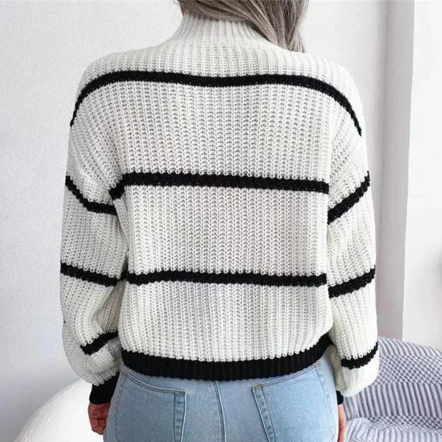 Eleganter Damenpullover – 100% Schurwolle – Warm & Stilvoll für Jeden Anlass