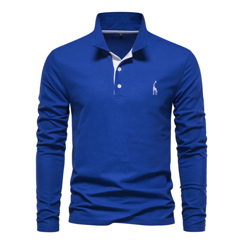 Eleganter Herren Polo Pullover – Hochwertiger Langarmstil für jeden Anlass