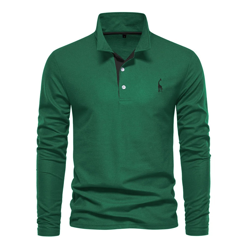 Eleganter Herren Polo Pullover – Hochwertiger Langarmstil für jeden Anlass