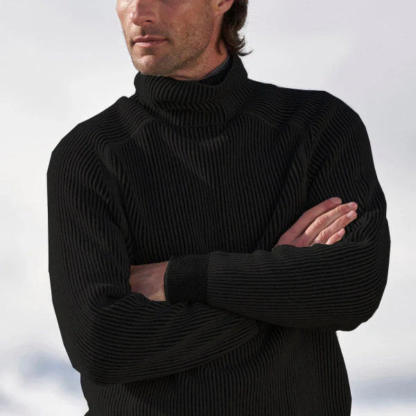 Eleganter Kaschmir Rollkragenpullover Herren – Weich & Vielseitig in Schwarz